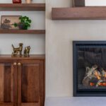 Warm and modern family room design anchoring the open main floor