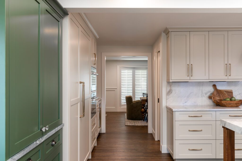Main floor kitchen renovation with open layout and layered lighting design