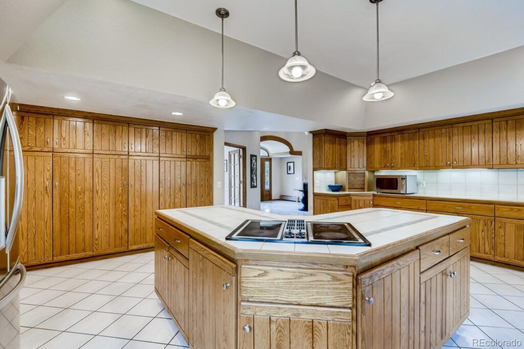 Before photo of closed-off 1990s Denver kitchen layout